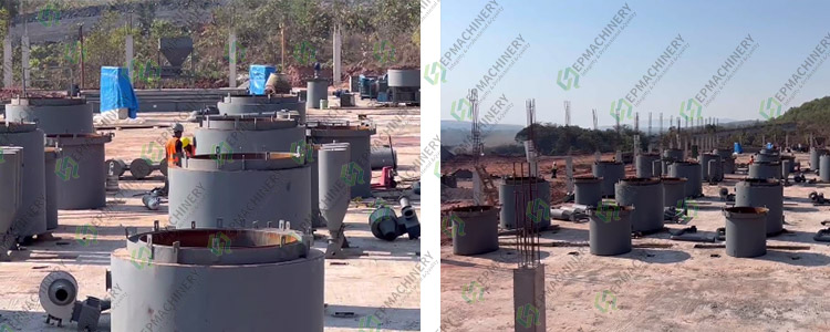 Carbonizing Project with 20 units of Vertical Carbonization Furnace