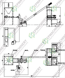 Walnut Shell charcoal Briquetting Plant Drawing Design